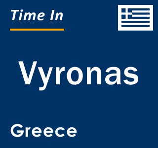 Current local time in Vyronas, Greece