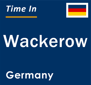 Current local time in Wackerow, Germany