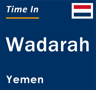 Current local time in Wadarah, Yemen