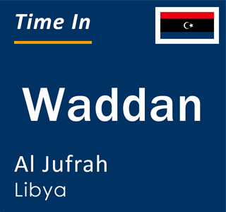 Current local time in Waddan, Al Jufrah, Libya