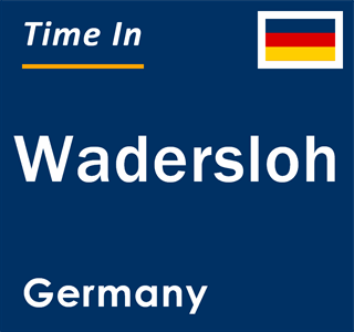 Current local time in Wadersloh, Germany