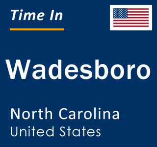 Current local time in Wadesboro, North Carolina, United States