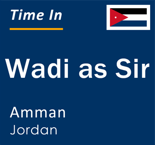 Current local time in Wadi as Sir, Amman, Jordan