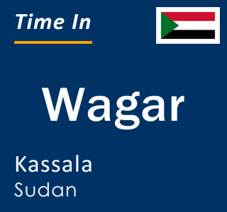 Current time in Wagar, Kassala, Sudan