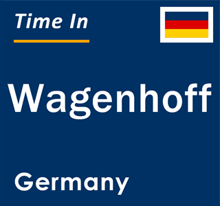 Current local time in Wagenhoff, Germany