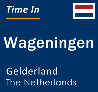 Current time in Wageningen, Gelderland, Netherlands