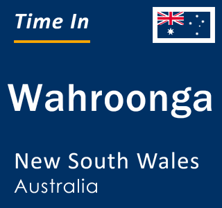 Current local time in Wahroonga, New South Wales, Australia