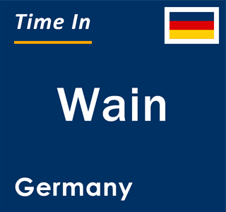 Current local time in Wain, Germany