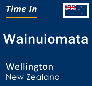 Current local time in Wainuiomata, Wellington, New Zealand