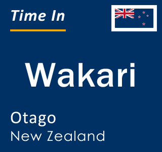 Current local time in Wakari, Otago, New Zealand