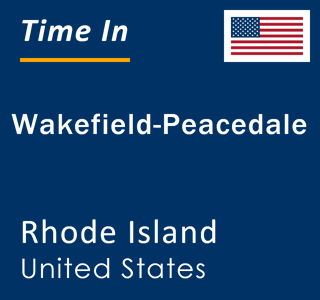 Current local time in Wakefield-Peacedale, Rhode Island, United States