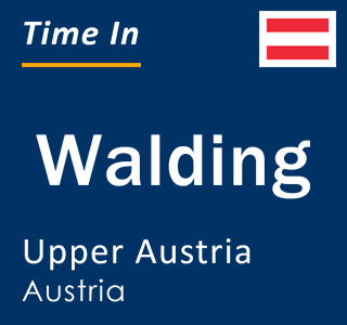 Current local time in Walding, Upper Austria, Austria