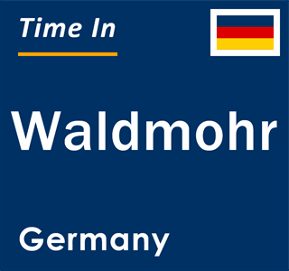 Current local time in Waldmohr, Germany