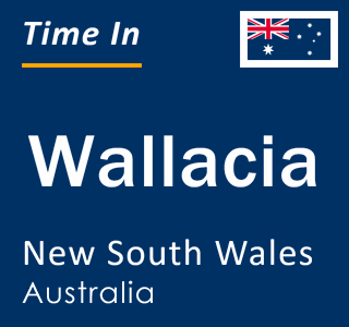 Current local time in Wallacia, New South Wales, Australia