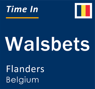 Current local time in Walsbets, Flanders, Belgium