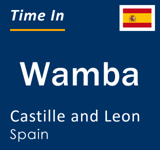 Current local time in Wamba, Castille and Leon, Spain