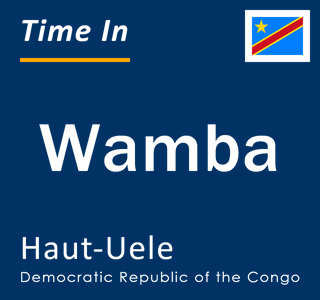Current local time in Wamba, Haut-Uele, Democratic Republic of the Congo