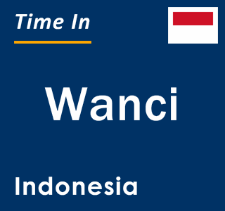 Current local time in Wanci, Indonesia