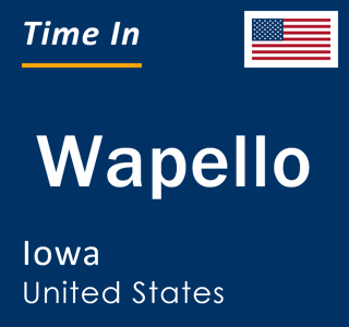 Current local time in Wapello, Iowa, United States