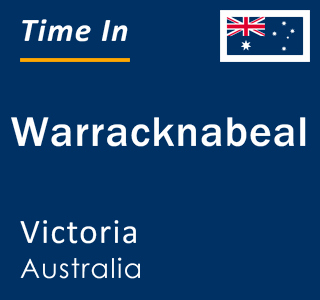 Current local time in Warracknabeal, Victoria, Australia