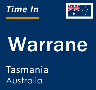 Current local time in Warrane, Tasmania, Australia