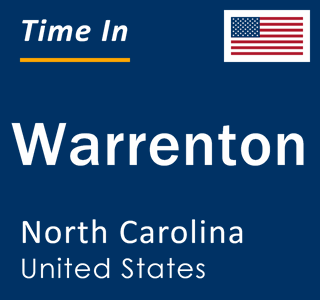 Current local time in Warrenton, North Carolina, United States