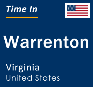 Current local time in Warrenton, Virginia, United States