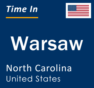 Current local time in Warsaw, North Carolina, United States