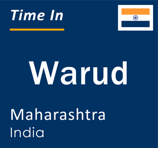 Current local time in Warud, Maharashtra, India