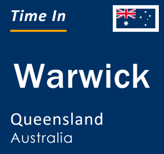 Current local time in Warwick, Queensland, Australia
