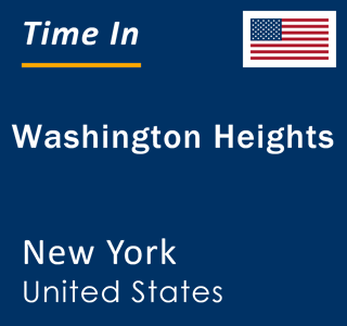Current local time in Washington Heights, New York, United States