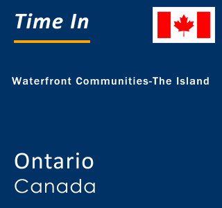 Current local time in Waterfront Communities-The Island, Ontario, Canada