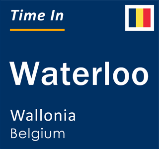 Current time in Waterloo, Wallonia, Belgium