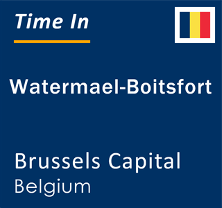 Current local time in Watermael-Boitsfort, Brussels Capital, Belgium
