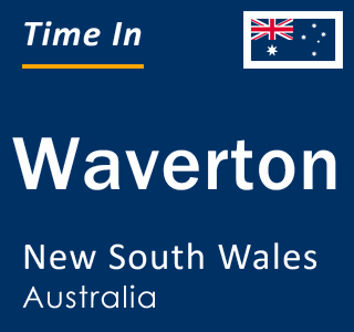 Current local time in Waverton, New South Wales, Australia