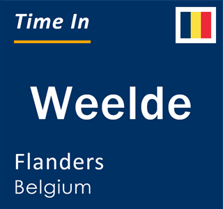 Current local time in Weelde, Flanders, Belgium