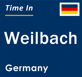 Current local time in Weilbach, Germany