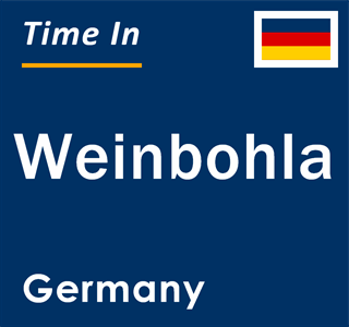 Current local time in Weinbohla, Germany