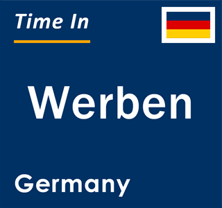 Current local time in Werben, Germany