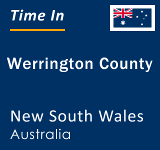 Current local time in Werrington County, New South Wales, Australia