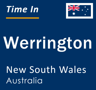 Current local time in Werrington, New South Wales, Australia