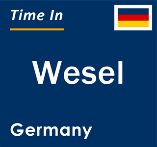 Current local time in Wesel, Germany