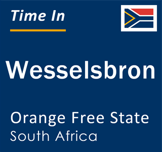 Current local time in Wesselsbron, Orange Free State, South Africa