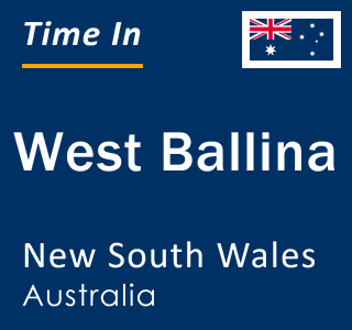 Current local time in West Ballina, New South Wales, Australia