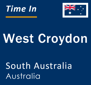 Current local time in West Croydon, South Australia, Australia