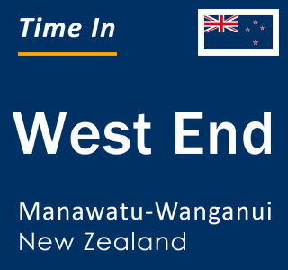 Current local time in West End, Manawatu-Wanganui, New Zealand