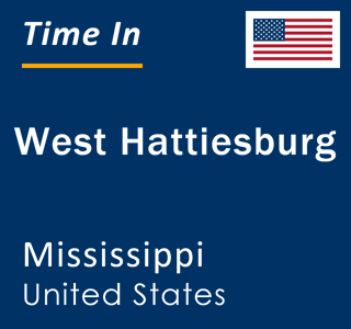 Current local time in West Hattiesburg, Mississippi, United States