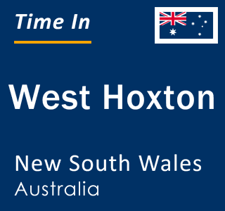 Current local time in West Hoxton, New South Wales, Australia