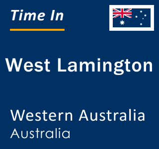 Current local time in West Lamington, Western Australia, Australia