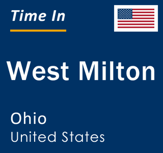Current local time in West Milton, Ohio, United States